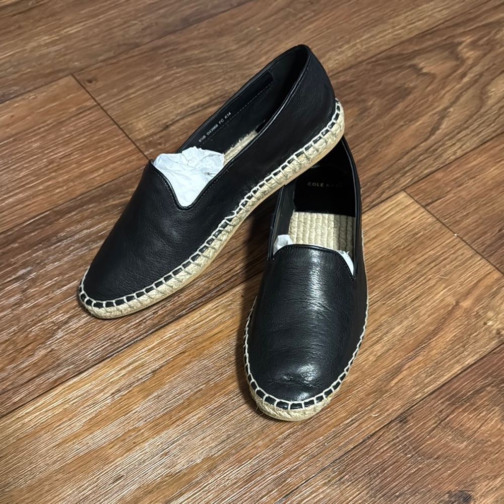 Cole Haan Black Slip-On Loafers - Palermo Espadrille